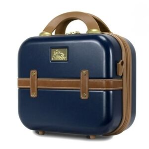 Chariot Gatsby Hardside beauty bag/luggage blue &  tan